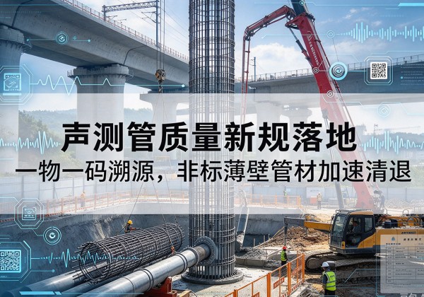 江岸声测管质量新规落地，一物一码溯源，非标薄壁管材加速清退