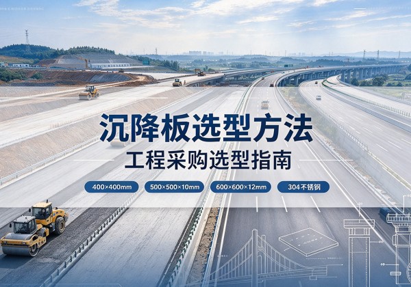 江岸沉降板选择方法
